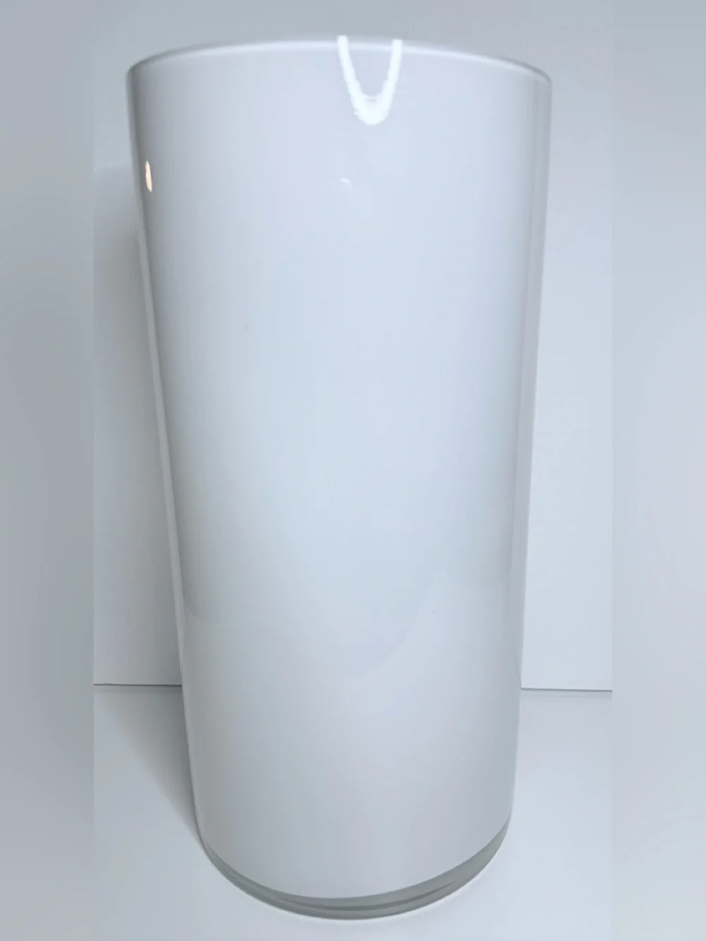 White Gloss Ceramic Floor Vase - Brand Unspecified
